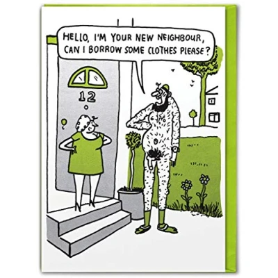 Image of New Neighbour Metallic Foiled Greetings Card