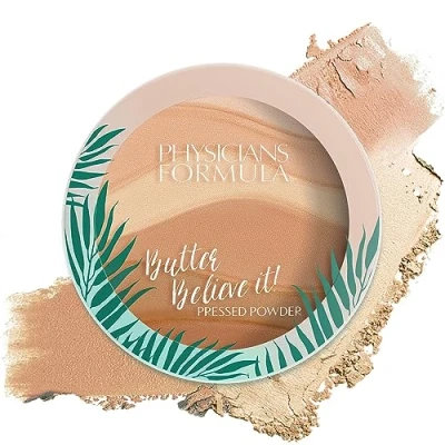 Image of Physician&#039;s Formula, Inc., Butter Believe It! Face Powder, Pressed Powder with Soft Texture, Murumuru Butter, Cupuaçu Tucuma Essential Fatty Acids and Pro vitamins, Creamy Natural