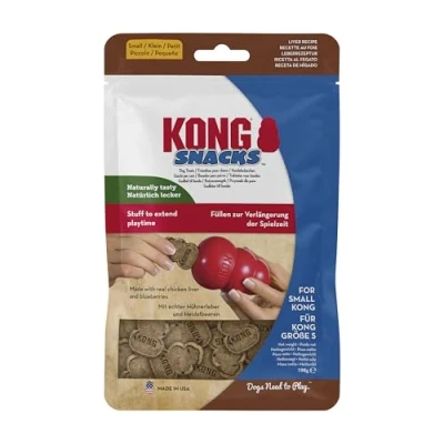 Image of KONG Snacks All Natural Dog Treats (Best used with Rubber Toys) Liver Biscuits For Small Dogs
