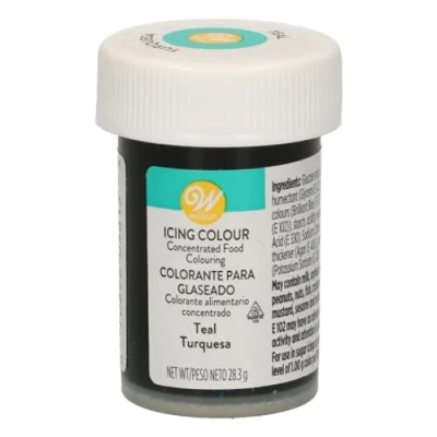 Image of Wilton Teal Gel Icing Colour, 28.3 g