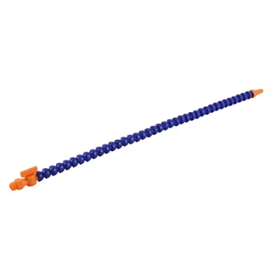 Image of Sourcingmap Round Nozzle 1/4BSP Thread Flexible Water Oil Coolant Pipe Hose 50cm