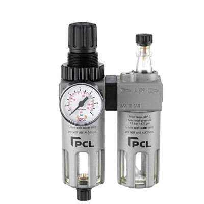 Image of PCL Professional Air Tools 1/4 Filter Regulator Lubricator Unit ATCFRL6