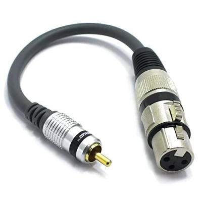 Image of VITALCO XLR Female to RCA Male Adapter 3 PIN Microphone Plug Cable