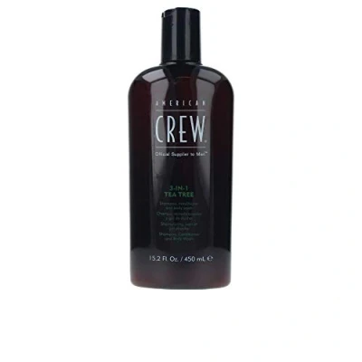 Image of American Crew Tea Tree 3 In 1 Shampoo, Conditioner And Body Wash 450 ml