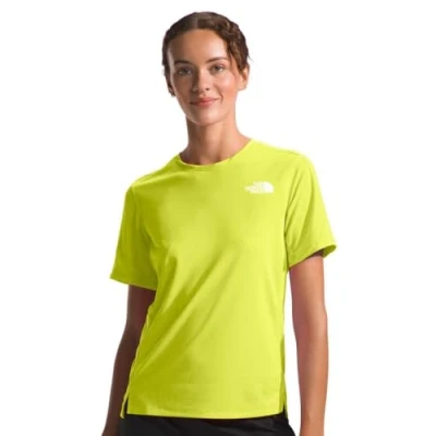 Image of THE NORTH FACE Women&#039;s Sunriser S/S T Shirt, Firefly Yellow, XL