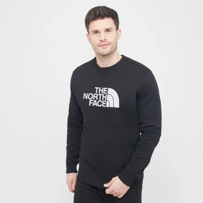 Image of The North Face DREW PEAK CREW Sweatshirt, Men&#039;s, Size: Small, Black