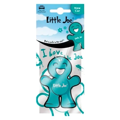 Image of Little Joe 265010 Air Freshener Paper Fragrance Turquoise New Car Blue