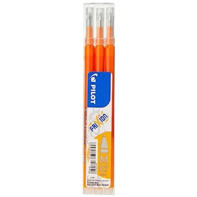 Image of Pilot Frixion Erasable Rollerball Pen Refills Orange 2 Packs (6 Refills)