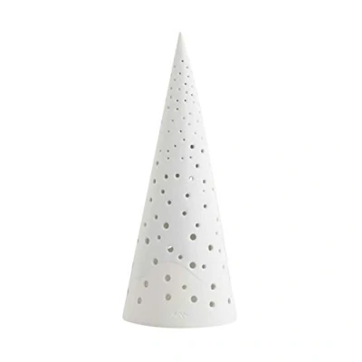Image of HAK Kähler Tea Light Holder, Ceramic, Snow White, 24.5 cm