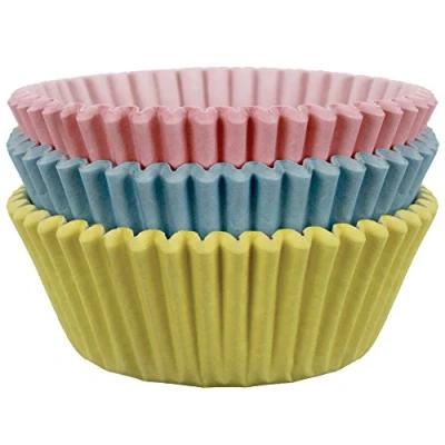 Image of PME BC718 Pastel Paper Baking Cases for Cupcakes, Standard Size, Pack of 60, 7 x 2.8 cm