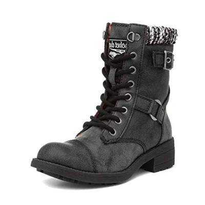 Image of Rocket Dog Womens/Ladies Thunder Biker Boots (5 UK) (Black)