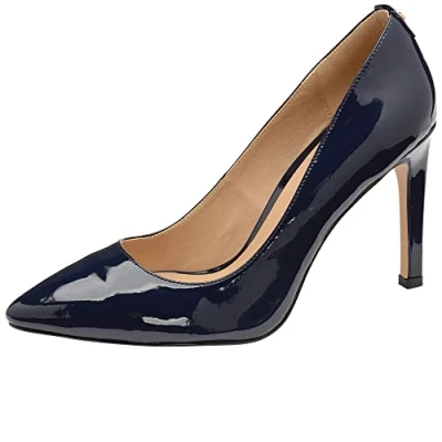 Image of Ravel Edson Womens Court Shoes 6 UK Navy Patent Std