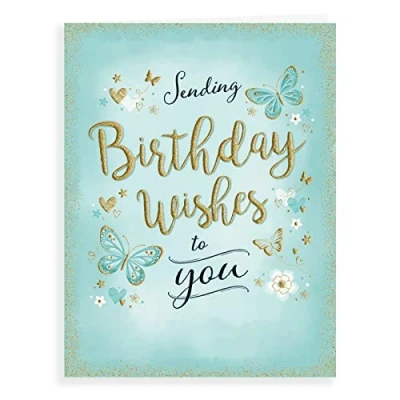 Image of Piccadilly Greetings Modern Female Birthday Card 8 x 6 inches
