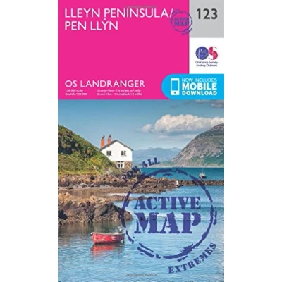 Image of Landranger Active 123 Lleyn Peninsula Map With Digital Version