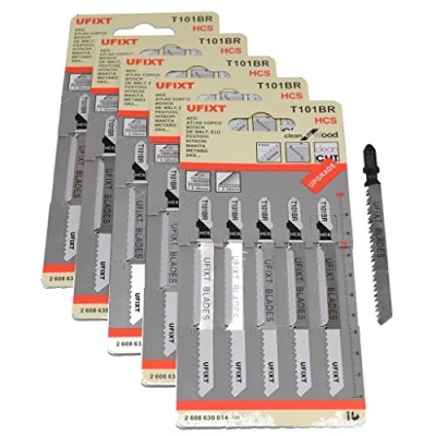 Image of Ufixt Fits Jigsaw Blades T101BR for Down Cutting Laminates and Veneers High Carbon Steel HCS 25 Pack