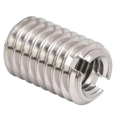 Image of Thread Repairing Nut, 10Pcs Reducing Nuts, Self Tapping Stainless Steel Repair Inserts Female M5 x 0.8mm, Male M8 1.25mm 12MM