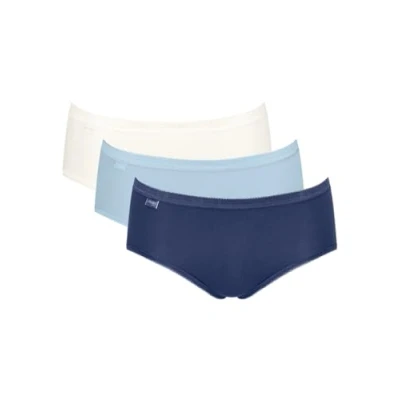 Image of Basic Midi 3 Pack Briefs White/Light Blue/Navy Multi L 14