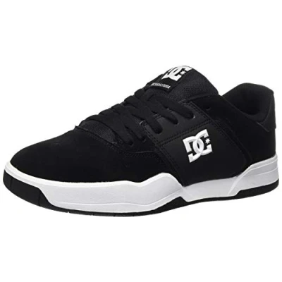 Image of DC Shoes Central Trainers, Size: 10.5, Black/white Leather and textile
