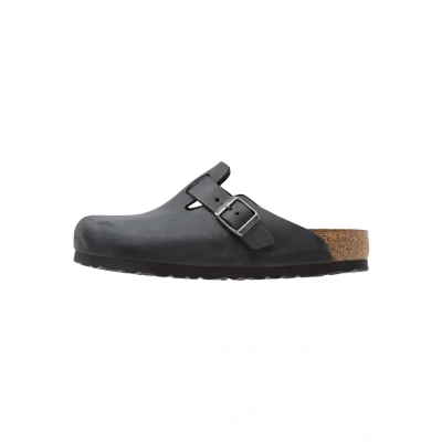 Image of Birkenstock Womens Boston Flats Sandals Black 7.5 UK