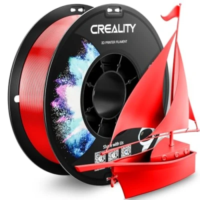 Image of CREALITY PETG Filament 1.75mm 3D Printer Filament, 1kg (2.2lb) Neatly Wound Spool, Dimensional Accuracy ±0.03mm, Excellent Toughness, Fits for Most FDM Printers, Red