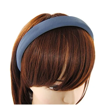 Image of axy Headband with Fabric Padded Candy Colours Beautiful Women&#039;s Hair Accessories Band HRK7 (Orange Brown)