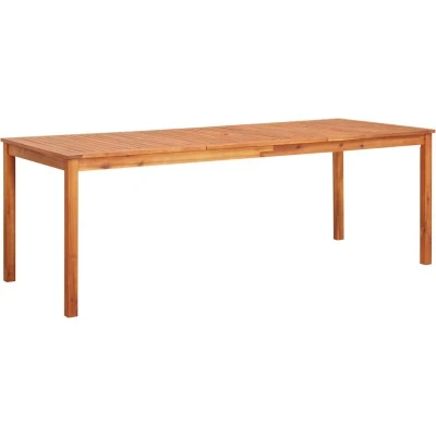 Image of vidaXL Garden Table 215x90x74 cm Solid Acacia Wood