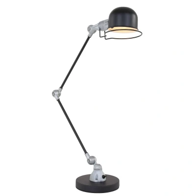 Image of Davin Task Floor Lamp Black Matt, Metal Aluminium