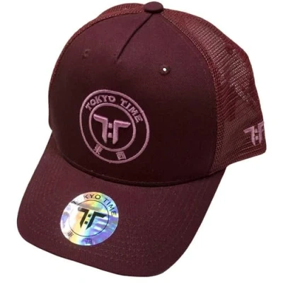 Image of Tokyo Time Core Baseball Cap, Bordeaux Red, One Size