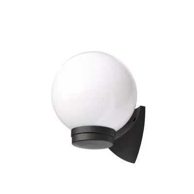 Image of Coast York Globe Wall Lantern Black
