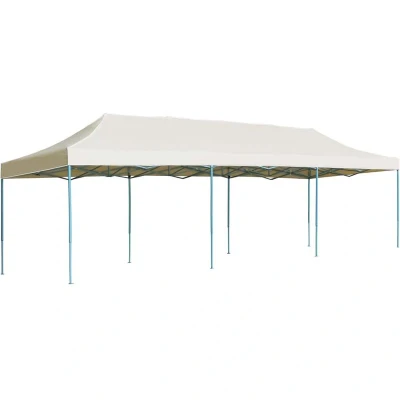 Image of vidaXL Folding Pop up Party Tent 3x9 m Cream