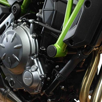 Image of Puig Chassis Caps Black 9637N Z650, Kawasaki Ninja 650 17&#039; 18&#039;
