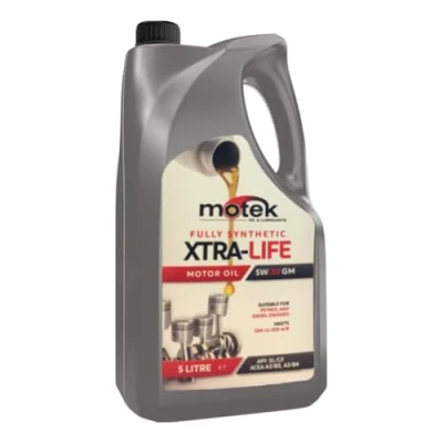 Image of Motek 5W/30 Xtra Life Fully Synthetic 5 Litre GM Engine Oil