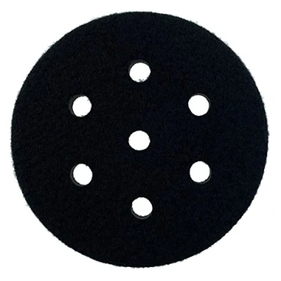 Image of 1 x SabreCut OSSCIP006 150mm 6 Hole Soft Density Interface Pad for Hook &amp; Loop Random Orbital Sander Backing Pads Compatible with Dual Action Sanders
