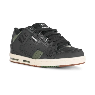 Image of Globe Sabre Skate Shoes Black/Dark Green 7 UK