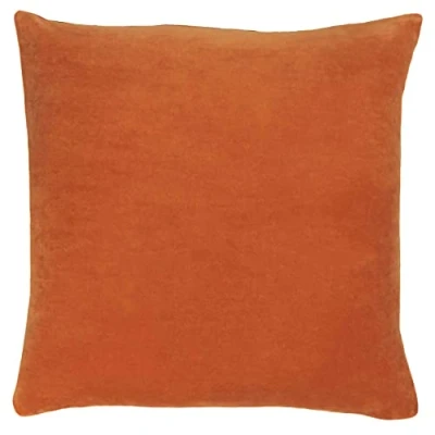 Image of furn. Solo Polyester Filled Cushion, Cotton, Orange