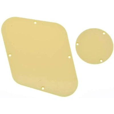 Image of Dopro Solid Cream 1 Ply LP Rear Control Plate Switch Cavity Cover For USA Les Paul