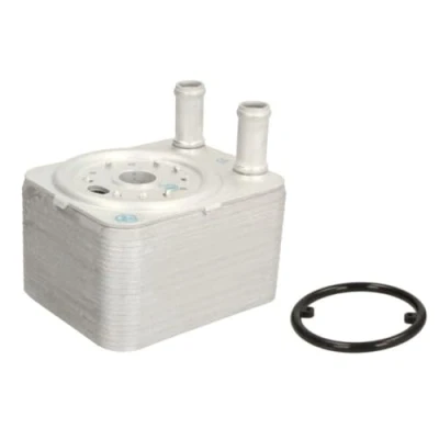 Image of 49870010 oil Cooler NISSENS 90655 Water cooled without filter housing, gaskets/seals VOLKSWAGEN: Transporter 5, Touareg II, Tiguan I