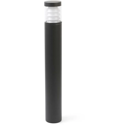 Image of Plim Outdoor LED 3 Dark Grey Bollard 10W 3000K IP65