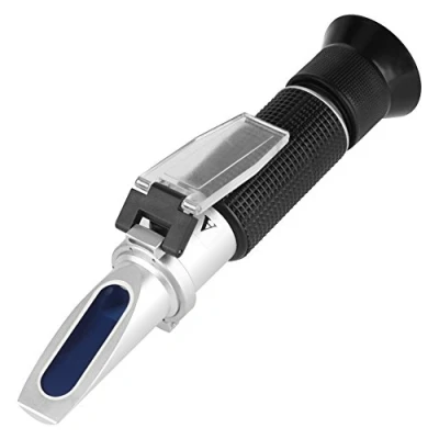 Image of Sugar Tester Refractometer, Hand Held Test Meter Refractometer Professional 0 20% Accurate Brix Honey Beer Fruit Juice