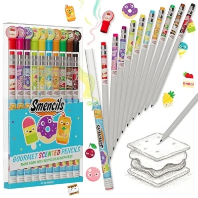Image of Scentco Graphite Smencils HB #2 Scented Pencils, Pack of 10