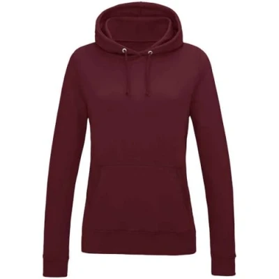 Image of AWDis Women&#039;s Girlie College Hoodie, Red (Burgundy), 16 (Manufacturer Size:X Large)