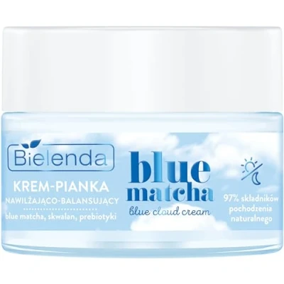 Image of Bielenda Blue Matcha Cloud Cream Nawilżający i Balansujący Krem Pianka dla Każdego Rodzaju Cery 50ml