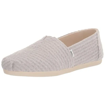 Image of TOMS Women&#039;s Alpargata Repreve Loafer Flat, Cloud Grey, 4.5 UK