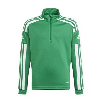Image of adidas Unisex Kids Squadra 21 Training Top, Team Green/White, 13 14 Years