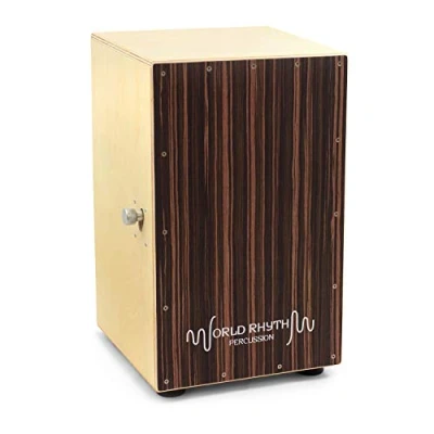 Image of World Rhythm Black Sandalwood Cajon Drum