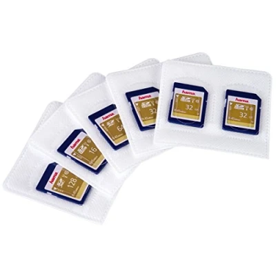 Image of Hama Self Adhesive Sleeves for SD/MMC/xD/Memory Stick Memory Cards White