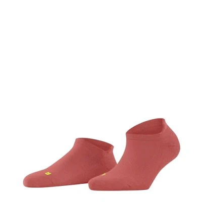 Image of FALKE Women&#039;s Cool Kick Sneaker W SN Soft Breathable Quick Drying Low Cut Plain 1 Pair Trainer Socks, Red (Lobster 8862), 4 5