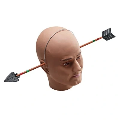Image of Bristol Novelty GJ005 Arrow Through Head Halloween Accessory Set, Unisex Adult, Multi Colour, One Size