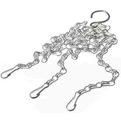Image of Orbitron 14&quot; Hanging Basket Chain Replacement Easy Fit Spare Metal Hanger Hook Garden