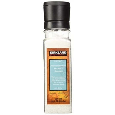 Image of Kirkland Signature Mediterranean Sea Salt Grinder, 13 oz (368.5 g)